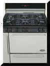 36" 6 burner stainless steel kitchen range