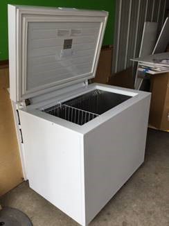 propane or natural gas chest freezer now available