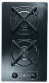 12" gas drop in cook top with sealed burners and glass top